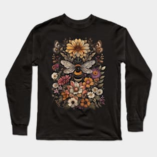 The Festive Dance Of Bees And Flowers Long Sleeve T-Shirt